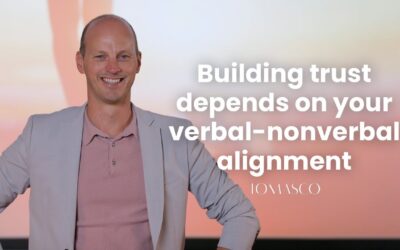 Building trust depends on your verbal nonverbal alignment | Public speaking